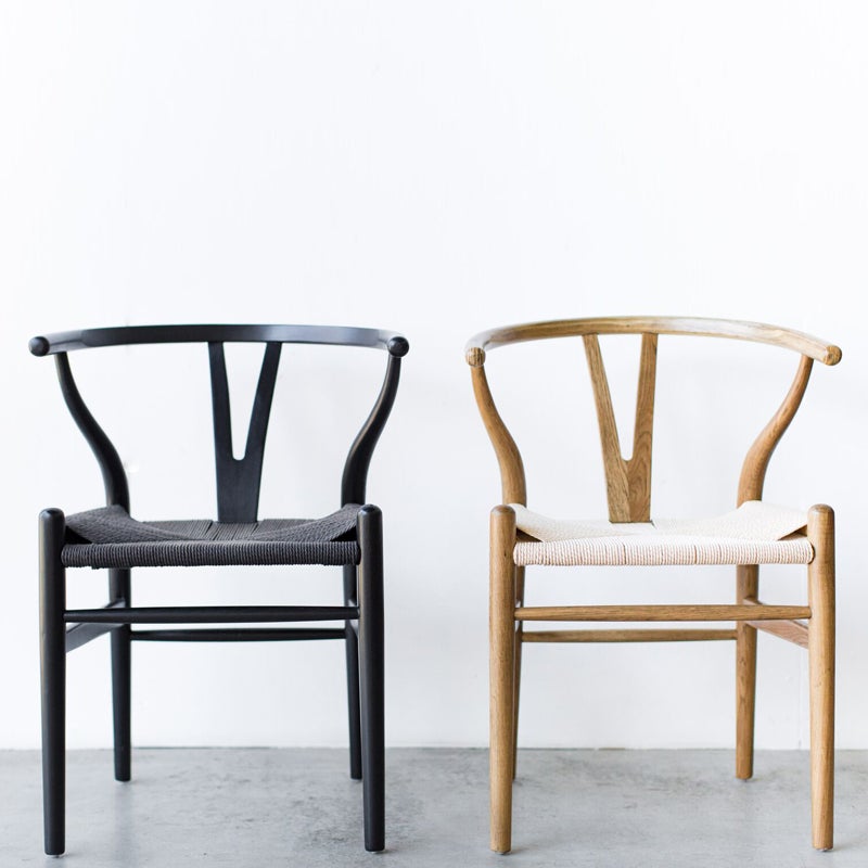 Replica wishbone chair black hot sale