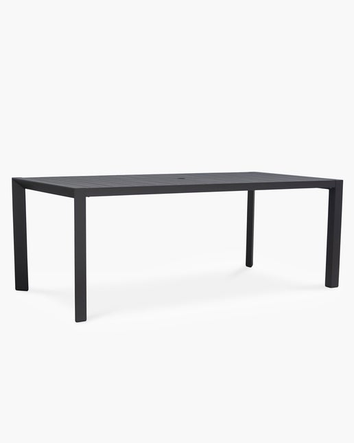 Raglan Outdoor Table - 160x80cm, Charcoal | Cintesi