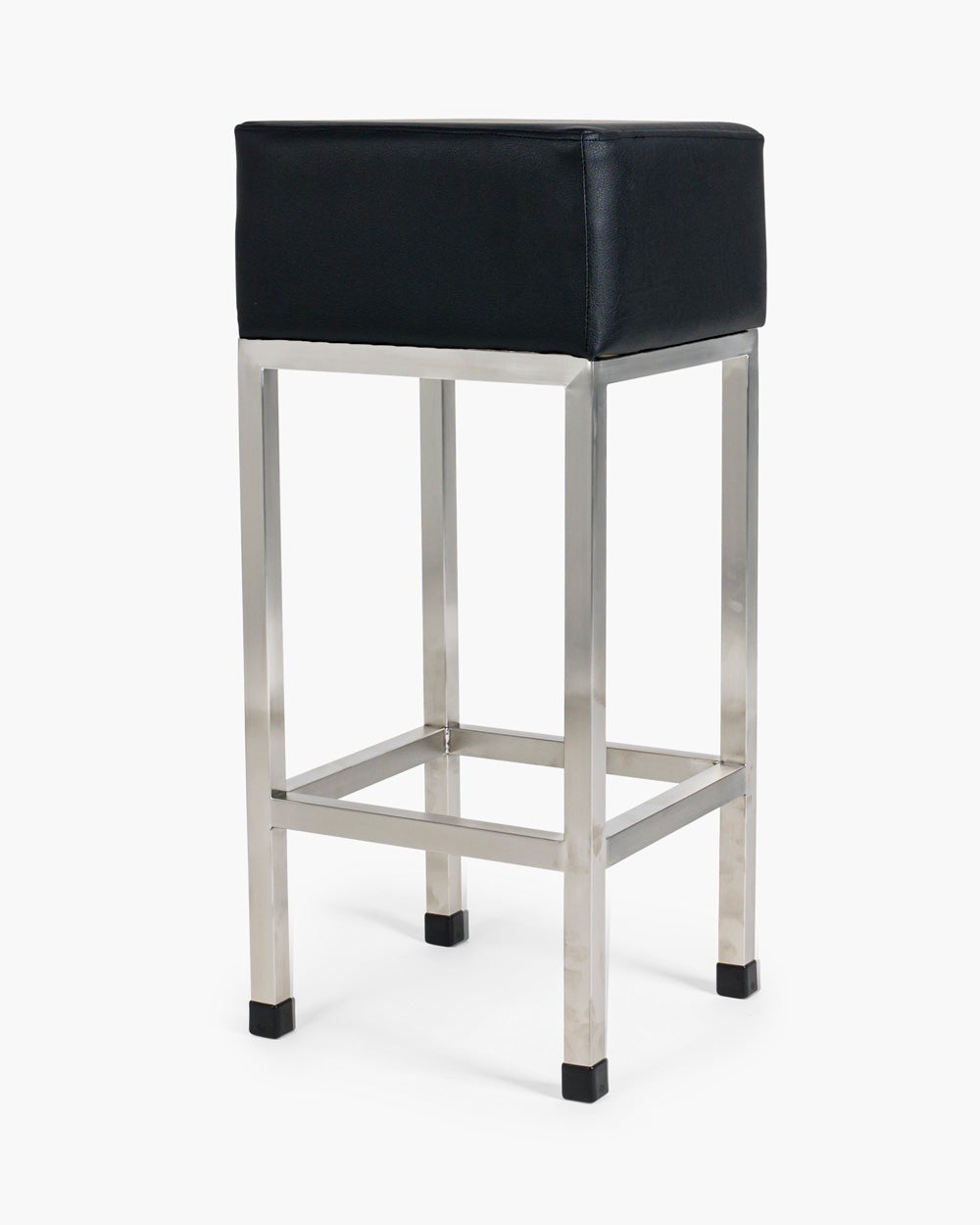 Black square bar discount stools