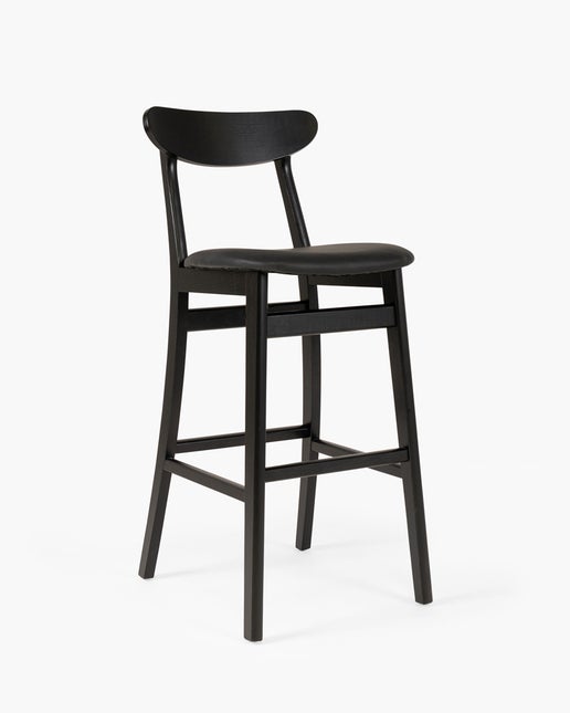 Victoria Bar Stool Black, 75cm Cintesi