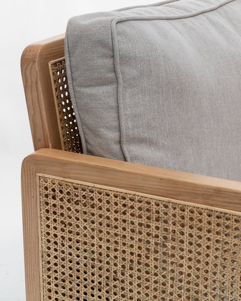 Zara teak and online rattan chair